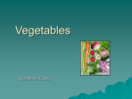 Vegetables - Instituto Pedagógico Emmanuel Kant