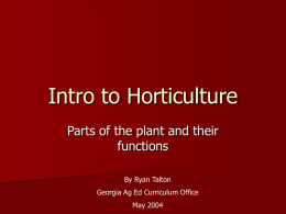 Intro to Horticulture 2