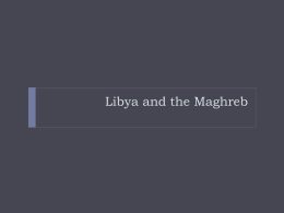 Libya and the Maghreb - WorldGeo