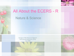 Nature and Science ECERS