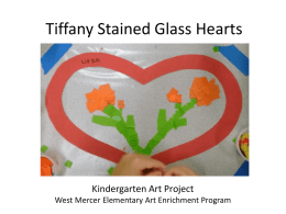 K- Tiffany Stained Glass Heartsx