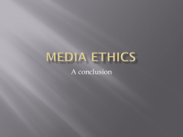Ethics conclusion