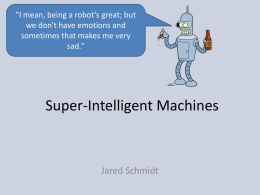 Super-Intelligent Machines