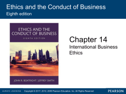14. International Business Ethics