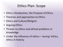Ethics ToK