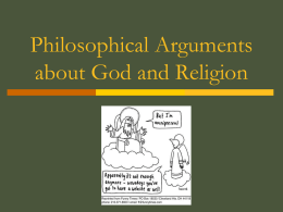 Philosophical arguments about god PPT