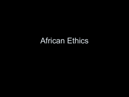 6 African Ethics