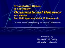 Chapter 2: Understanding Individual Differences