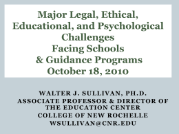 Psychological, Ethical, and Legal Challenges Facing