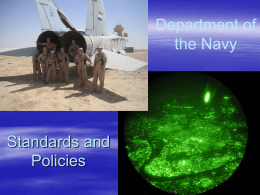 Department of the Navy Standards and Policies