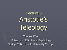 by Thomas Wren - Loyola University Chicago