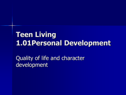 Teen Living powerpoint