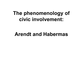 The phenomenology of civic involvement