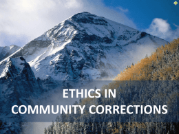 Berry Wygant Ethics Training - Colorado Association of Community