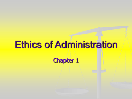 Ethics of Administration