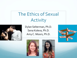 The Ethics of Sexual Activity