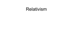 Relativism - CCHS Indy