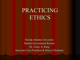 ethics - Florida Atlantic University