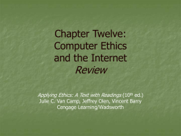 Chapter Twelve: Environmental Ethics