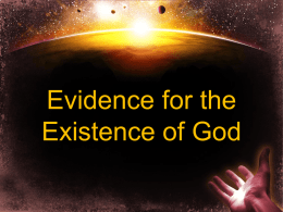 The Cosmological Argument - Fifth Street East Church of Christ