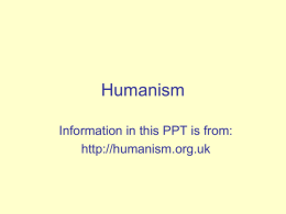 humanism - Primary Resources