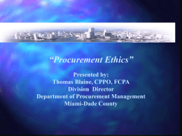 The Ethical Dimension - Department of Management Services