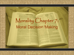 Morality Chapter 7 - Immaculateheartacademy.org