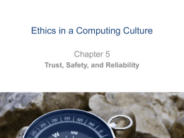 Ethics in a Computing Culture - MCST-CS