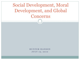 Social and Moral Development - Mississippi State University