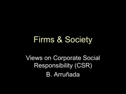Firms and Society