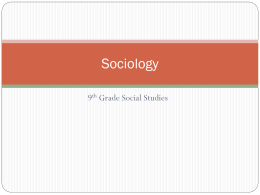 Sociology - Alexandria Public Schools