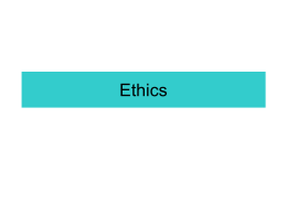 Ethics - Courses