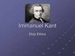 Immanuel Kant - philosophyandreason