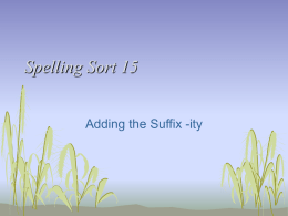 Spelling Sort 15