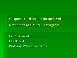Chapter 11: Discipline through Self-Restitution