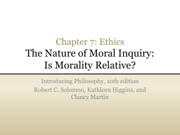 Is Morality Relative?