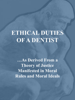 ethical duties of a dentist