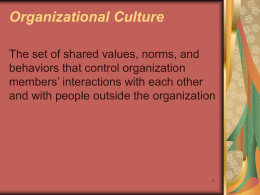 Culture and Ethics