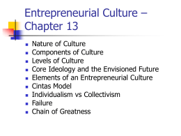 Entrepreneurial Culture – Chapter 13