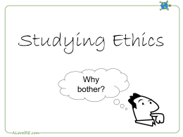 Studying Ethics
