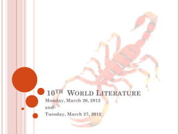 10th World Literature