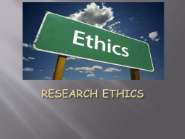 05. Research ethics
