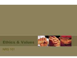 Ethics & Values