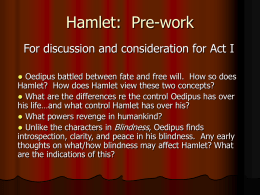 Hamlet: Pre-work