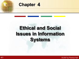 Understanding Ethical and Social Issues Related to