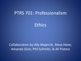 PTRS 701 Ethics