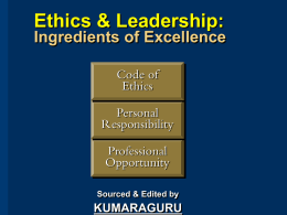 Ethics & Leadership