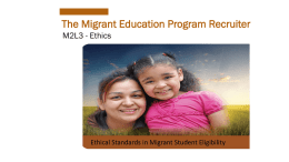 Ethics Presentation (pptx) - Louisiana Migrant Education Program