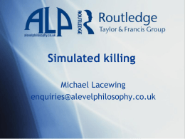 Simulated killing