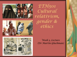 Cultural Relativism - Fiji National University | E